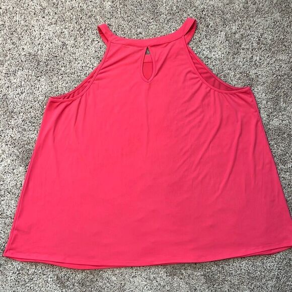 Torrid Studio Knit High Neck Tank Sleeveless Bubble Gum Pink Size 4X - Picture 5 of 8